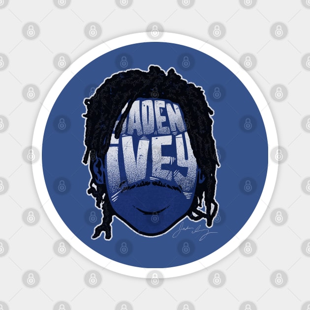 Jaden Ivey Detroit Player Silhouette Magnet by danlintonpro